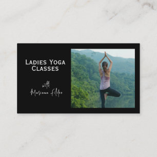 Carte de visite, Yoga Classes photo personnalisabl
