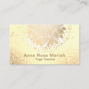 Carte De Visite Yoga de chant religieux de mandala de parties