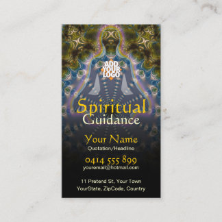 Carte De Visite Yoga Fractal Spiritual Guidage Holistique