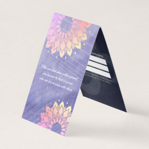 Carte De Visite Yoga Instructeur Gold Mandala Tarifs