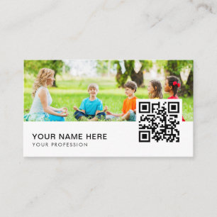 Carte De Visite Yoga instructeur QR Code
