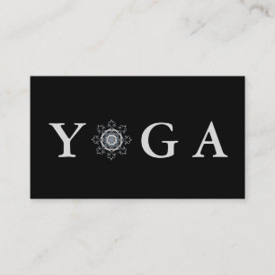 Carte De Visite Yoga Instructeur Style Vintage