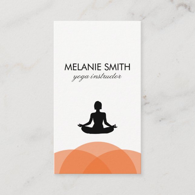 Carte De Visite Yoga Lotus (Devant)