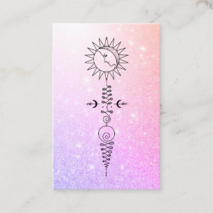 Carte De Visite *~* Yoga - Massage Sun Woman Moon Nirvana Reiki