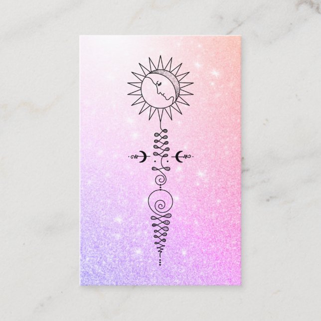 Carte De Visite *~* Yoga - Massage Sun Woman Moon Nirvana Reiki (Devant)