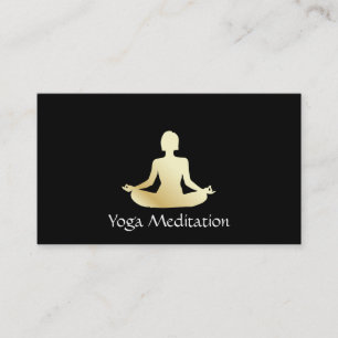 Carte De Visite Yoga (or)