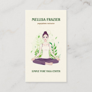 Carte De Visite Yoga Pilates Méditation Business/Instructeur