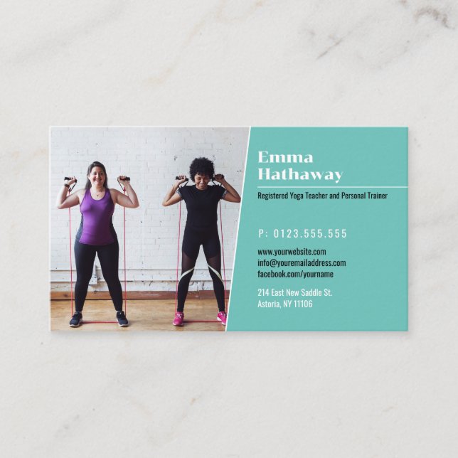 Carte De Visite Yoga | Professeur professionnel (Devant)