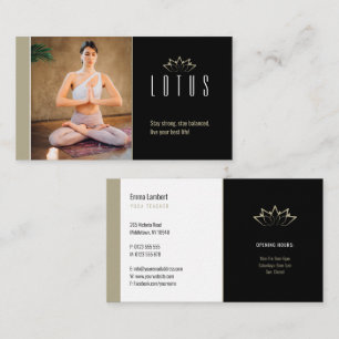 Carte De Visite Yoga Professeur professionnel