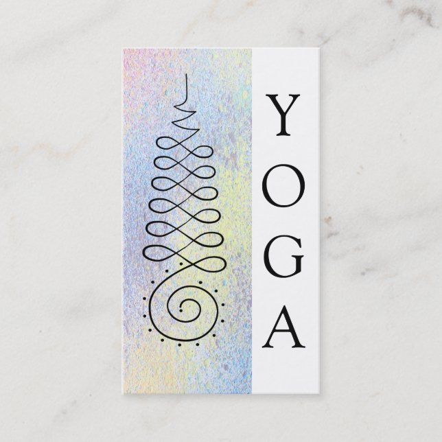 Carte De Visite Yoga sacré de chemin d'éclaircissement de la (Devant)
