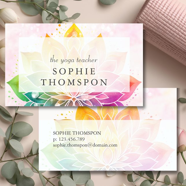 Carte De Visite Yoga teacher (Créateur téléchargé)