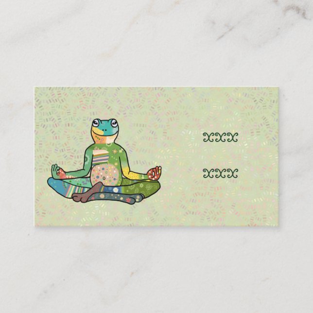 Carte De Visite yogafrosch (Devant)