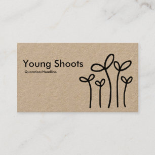 Carte De Visite Young Shoots - (Kraft)