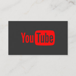 Carte De Visite Youtube Youtuber Social Media Bloger Vloger