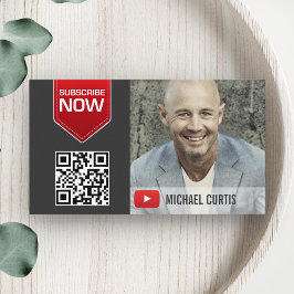 Carte De Visite YouTuber moderne | Canal YouTube