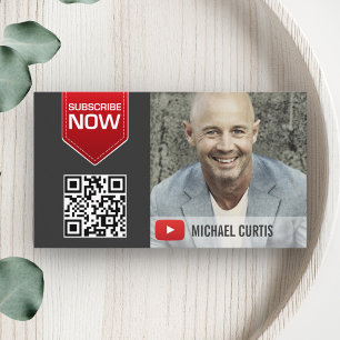 Carte De Visite YouTuber moderne   Canal YouTube