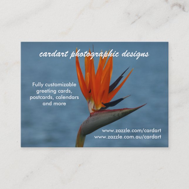 Carte De Visite zazzle de cardart (Devant)