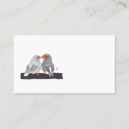 CARTE DE VISITE ZEBRA FINCH
