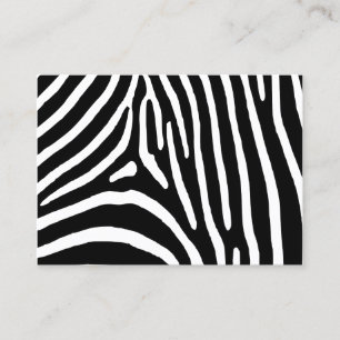 Carte De Visite Zebra Stripes