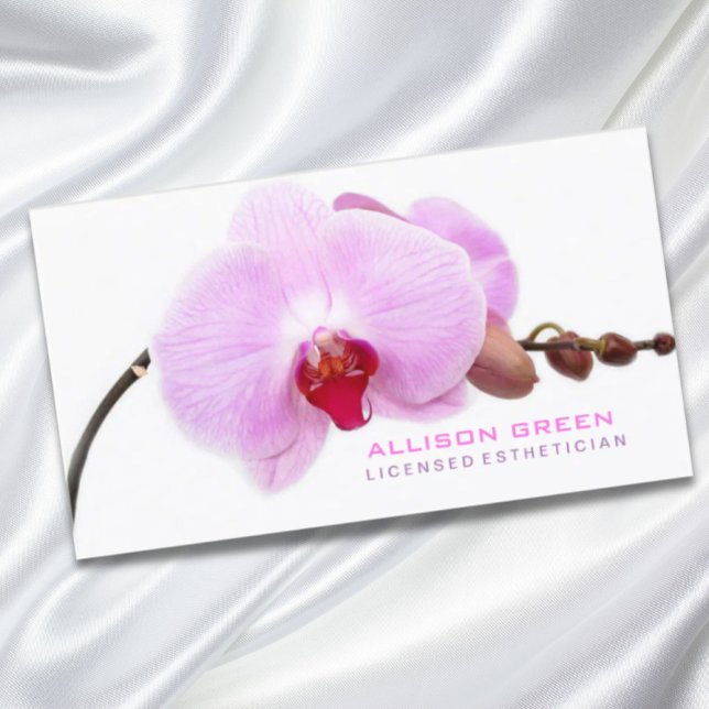 Carte De Visite Zen Aromathérapie SPA Beauté Salon Esthétique (Zen Aromatherapy SPA Salon E S T H E T I C I A N Business Card)