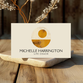 Carte De Visite Zen Calm Midsiècle Design pour les entraîneurs de