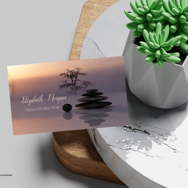 Carte De Visite Zen, Psychologue Thérapiste, Pierres, Instructeur  (Créateur téléchargé)