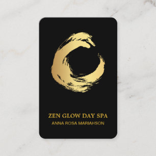 Carte De Visite *~* Zen Yoga Abstraite médaille de brosse d'or Rei