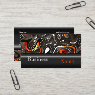 Carte de visite Zizzago Afrique Abstrait Orange