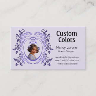 Carte De Visite Zollie dans le pourpre