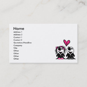 CARTE DE VISITE ZOMBIE LOVE