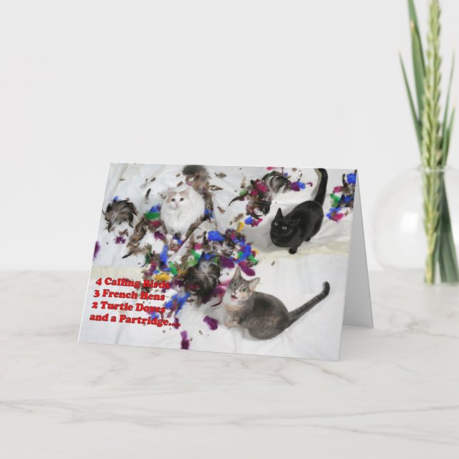 Carte de voeux 12 jours de Noël (Devant)