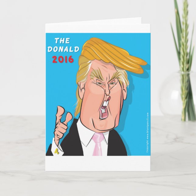 Carte de voeux 2016 de président Catoon de Donald (Devant)