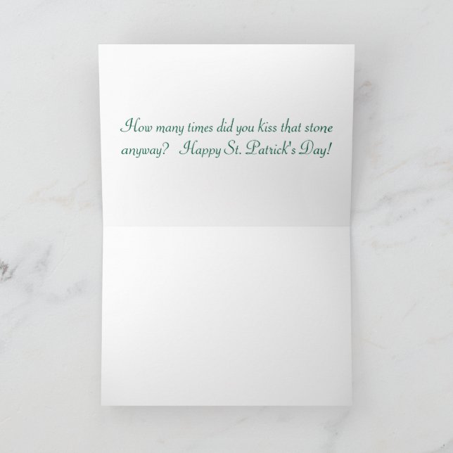 Carte de voeux 5x7. heureux jour de st. patrick. i (Intérieur)