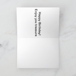 Carte de voeux 5x7. Joyeux Anniversaire Matey ! ra