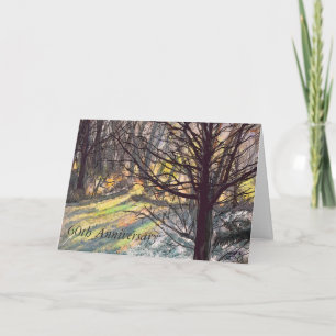 Carte de voeux 60e anniversaire Lumière du soleil 