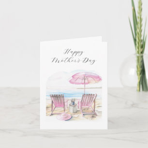 Carte de vœux à l'aquarelle pour la fête des mères