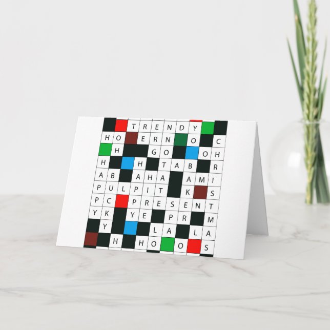 Carte de voeux à thème Noël (Devant)