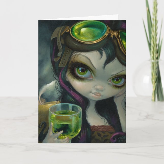 Carte de voeux "Absinthe Goggles" (Devant)