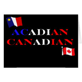 Carte de voeux acadienne canadienne