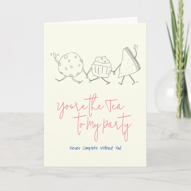Carte de vœux adorable et fantaisiste pour quelqu' (Devant)
