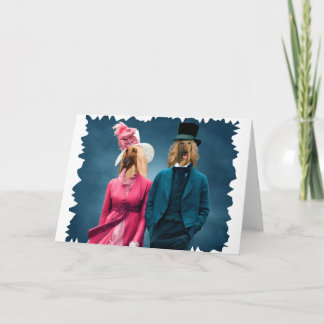 Carte de voeux Afghanistan Hound Nobility Chiens C