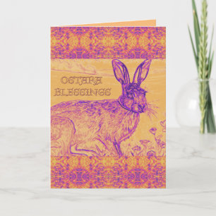 Carte de vœux AI Ostara Lapin