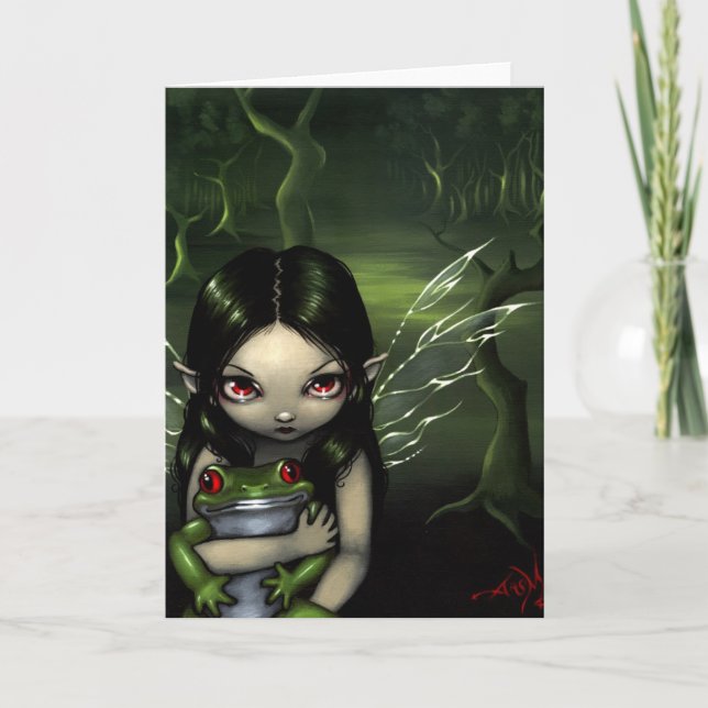 Carte de voeux "Aimer une grenouille" (Devant)