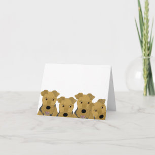 Carte de voeux Airedale