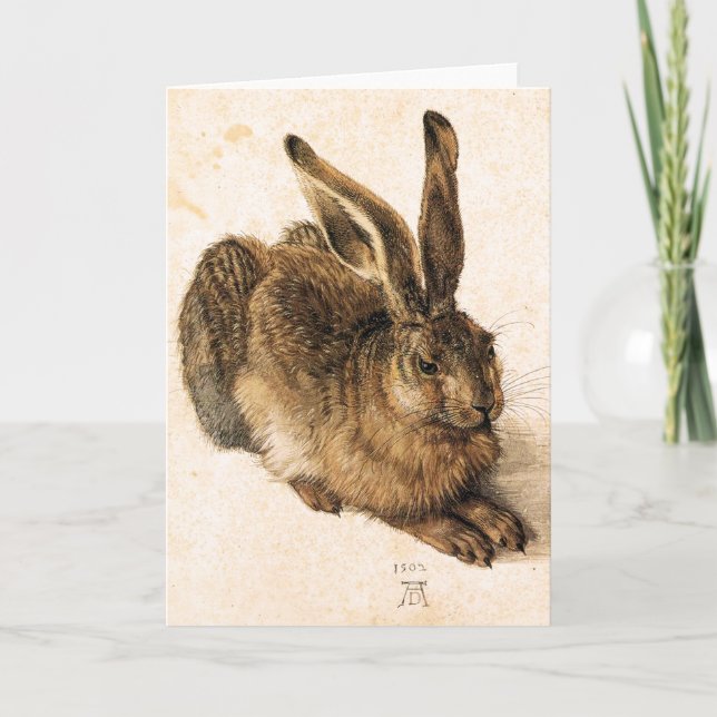 Carte de voeux Albrecht Durer Young Hare (Devant)