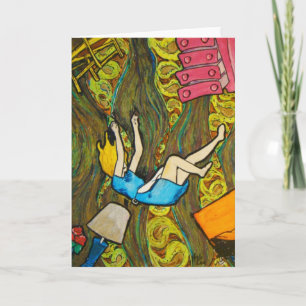 Carte de voeux Alice Falling