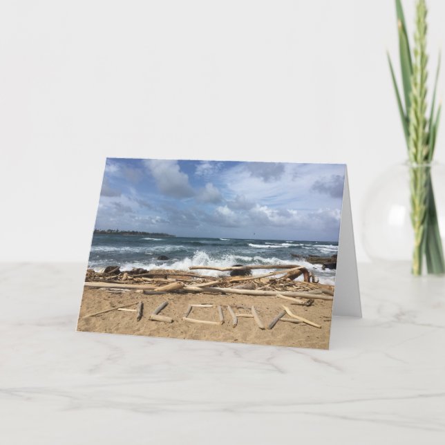 carte de voeux aloha (Devant)