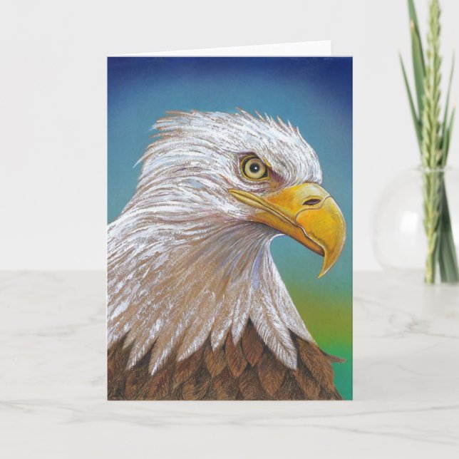 Carte de voeux American Bald Eagle (Devant)
