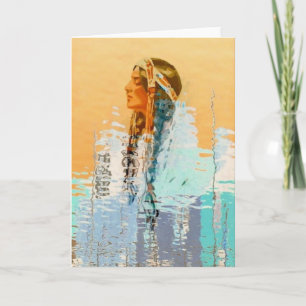 Carte de voeux amérindienne Harrison Fisher