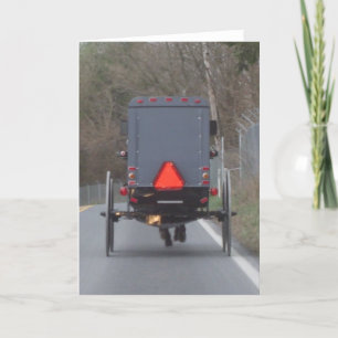 Carte de voeux Amish Horse & Buggy